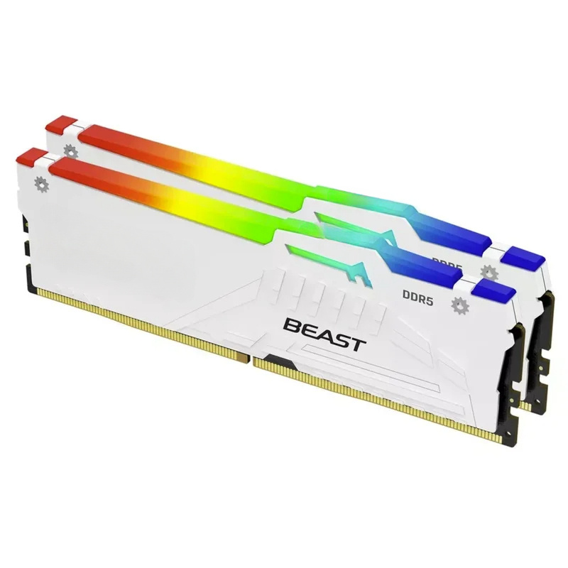 Kingston FURY White RGB 32G(2x - 64Gb Ddr5 6000Mhz Cl30 2X32Gb Desktop recension och pris